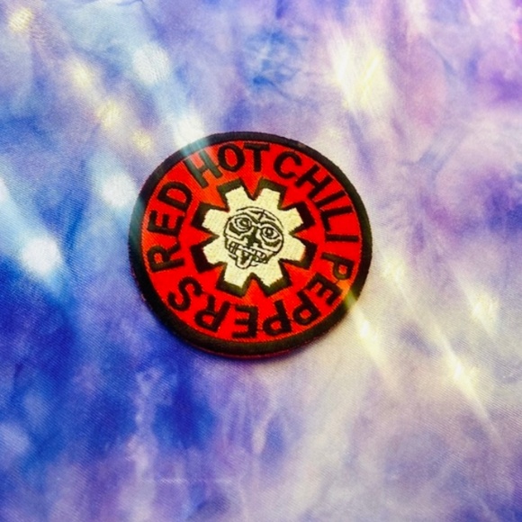 Red Hot Chili Peppers Embroidered Iron-On Patch Unisex 90s Vintage RHCP Merch - Picture 5 of 5